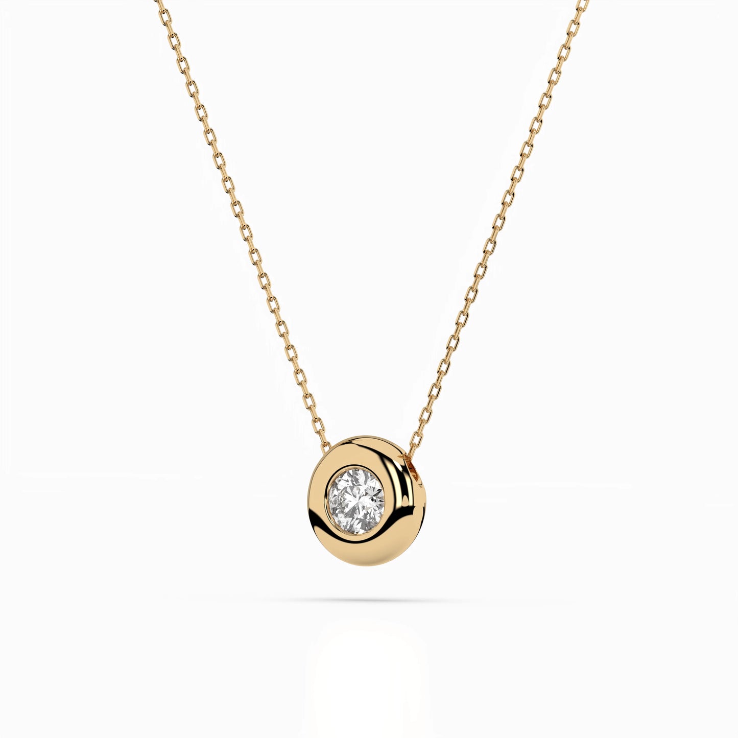 Solitär-Halskette (Rund), 0.25 ct — 104-10007(4.0)