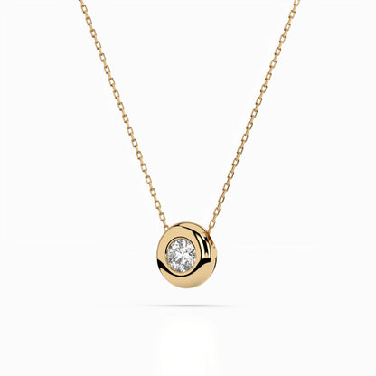 Solitär-Halskette (Rund), 0.25 ct — 104-10007(4.0)