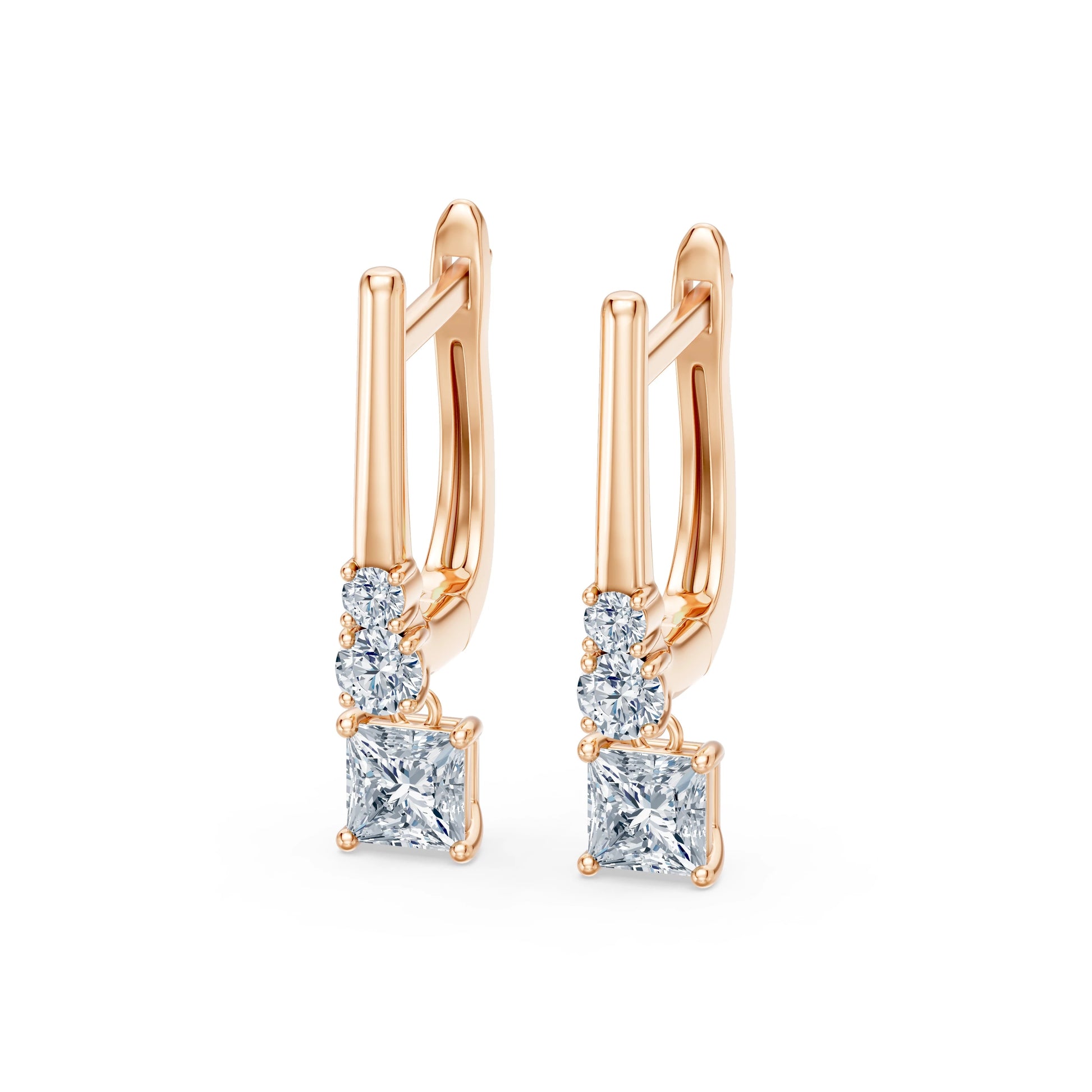 Solitär-Eternity-Ohrringe, 0.6 ct — 102-10143(0.30)PR