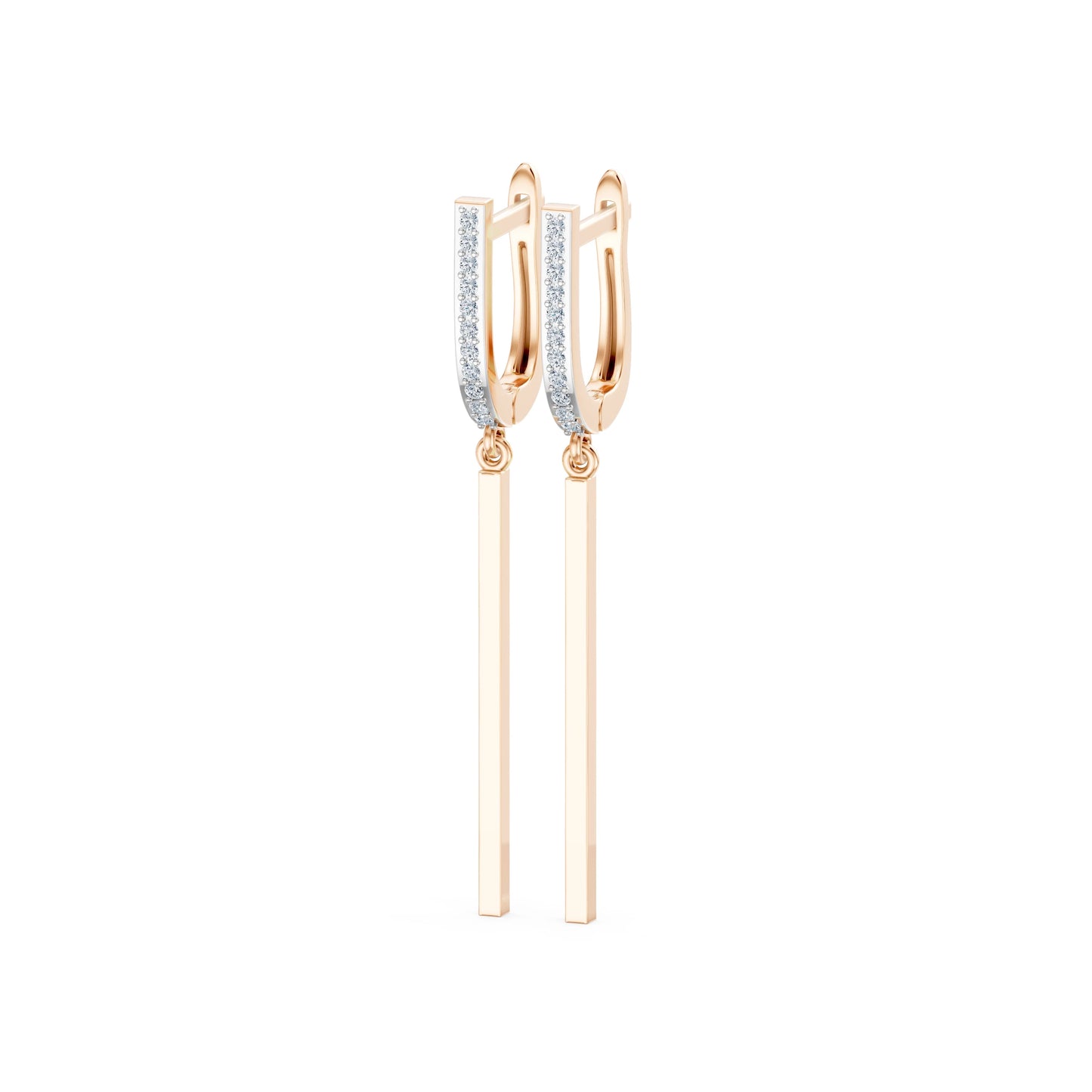 Minimalismus-Ohrringe, 0.13 ct — 102-10129/3