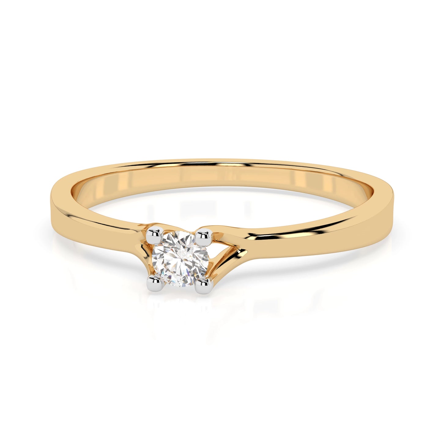 Solitär-Ring (Rund), 0.06 ct — 101-10033(2.5)