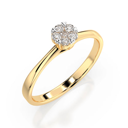 Illusion-Ring (Rund), 0.03 ct — 101-10015/1(2.0)