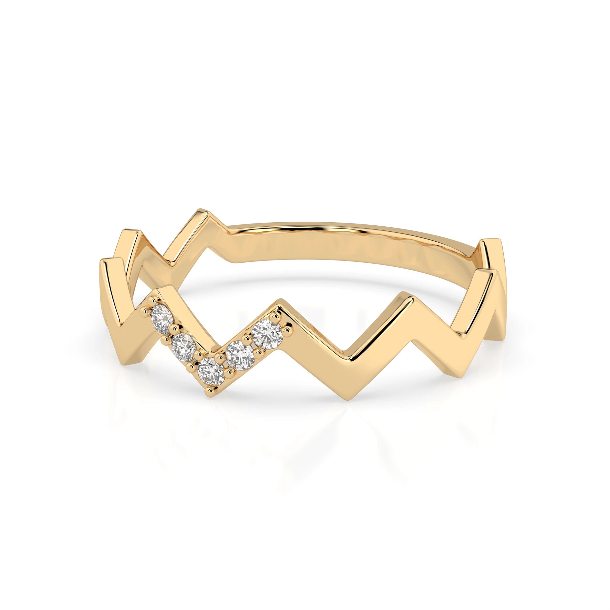 Minimalismus-Ring (Rund), 0.05 ct — 101-10162/1
