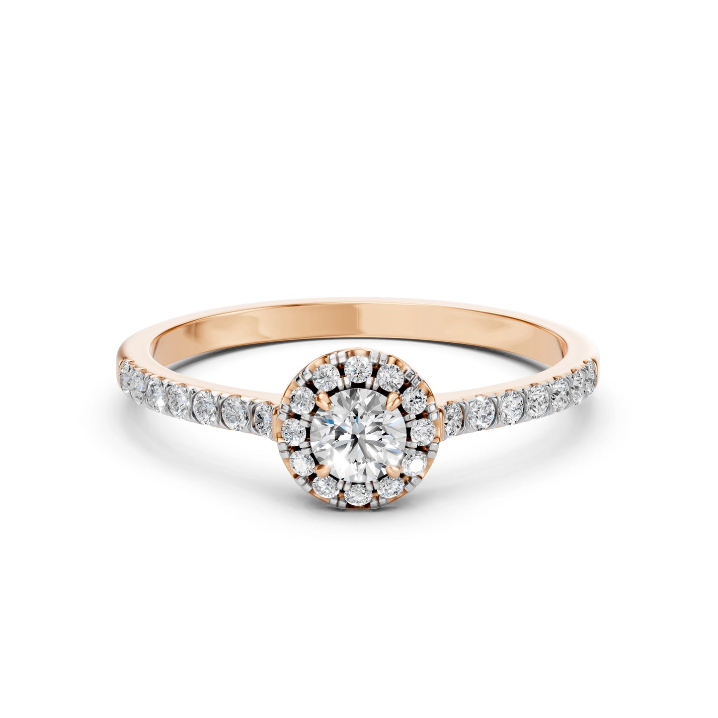 Solitär-Eternity-Ring (Rund), 0.2 ct — 101-10095(3.7)