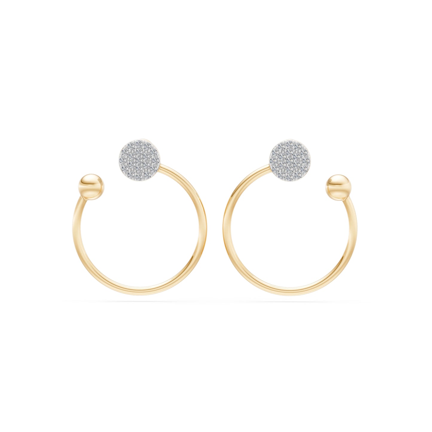 Minimalismus-Ohrringe, 0.23 ct — 102-10081
