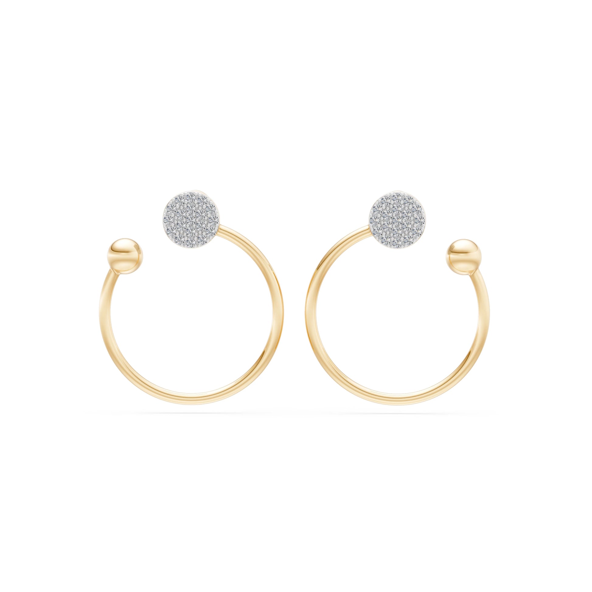 Minimalismus-Ohrringe, 0.23 ct — 102-10081