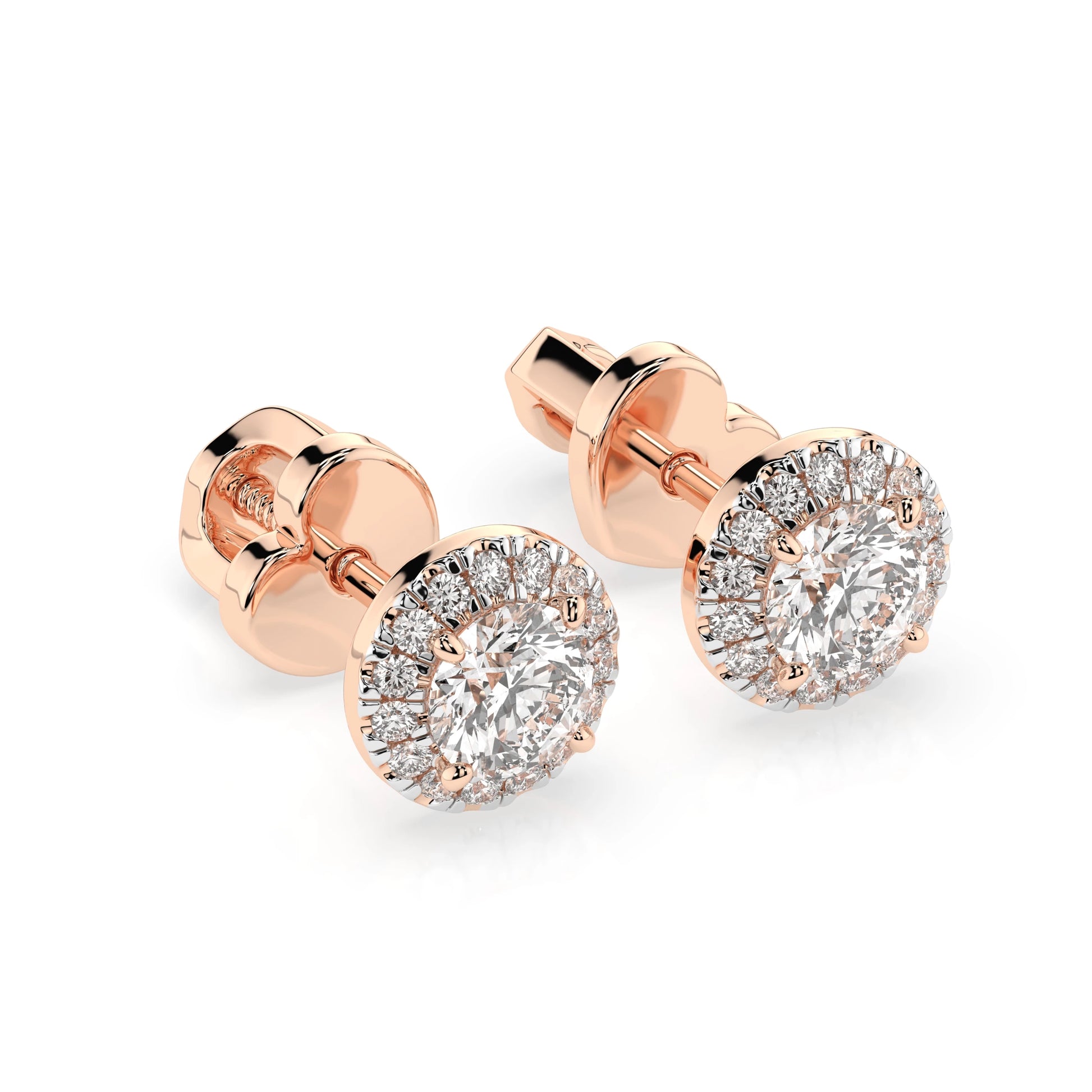 Solitär-Eternity-Ohrringe (Rund), 0.5 ct — 102-10095(4.0)