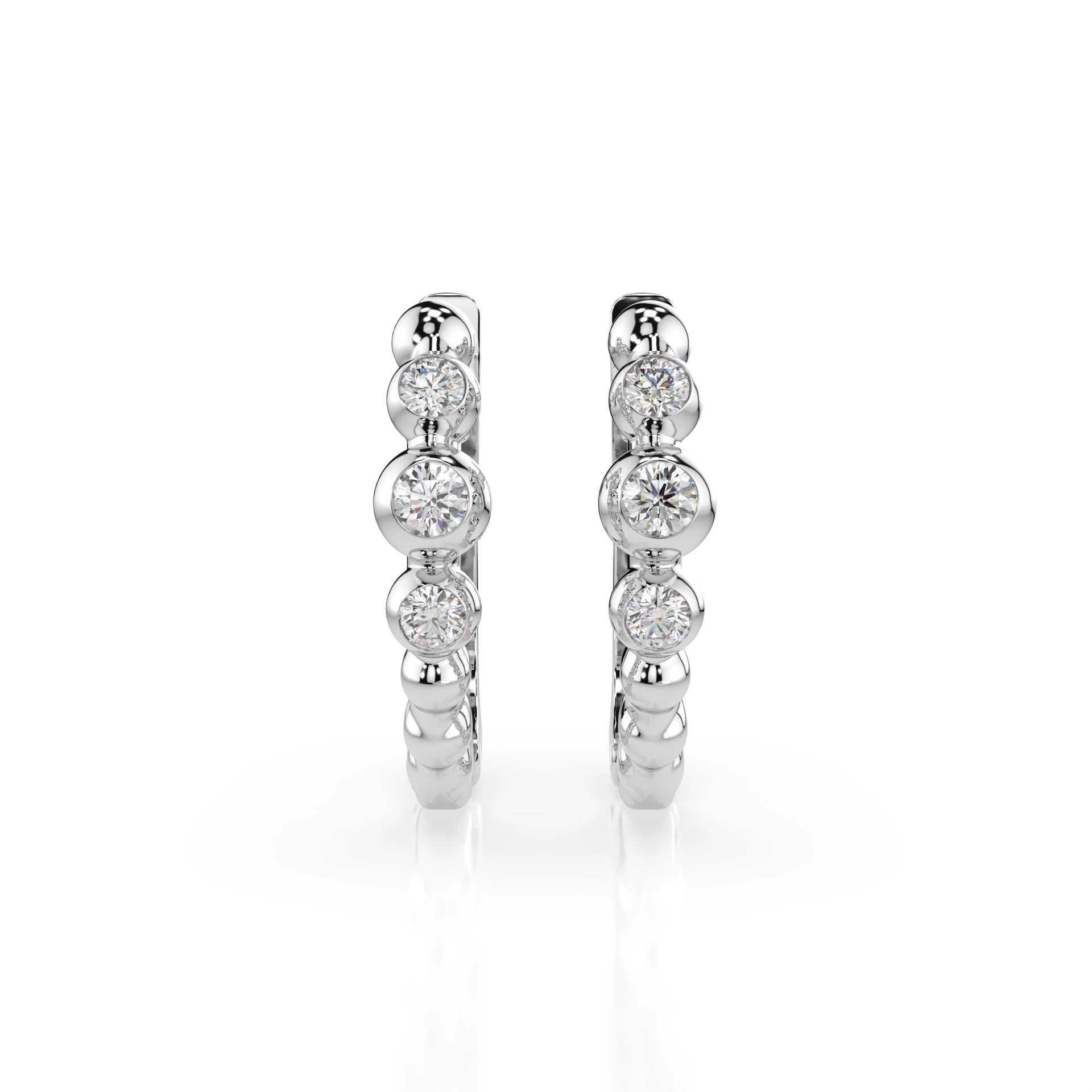 Eternity-Ohrringe (Rund), 0.06 ct — 102-10019