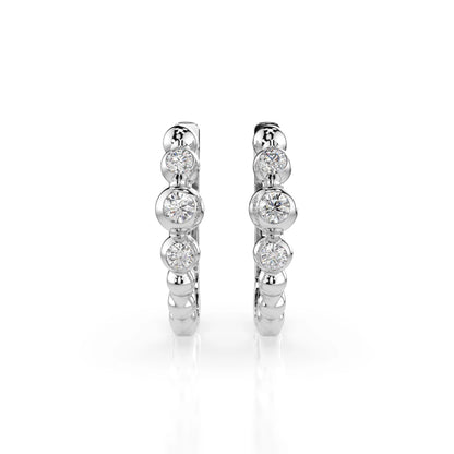 Eternity-Ohrringe (Rund), 0.06 ct — 102-10019