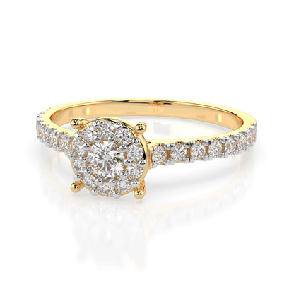 Solitär-Eternity-Ring (Rund), 0.15 ct — 101-10017(3.4)