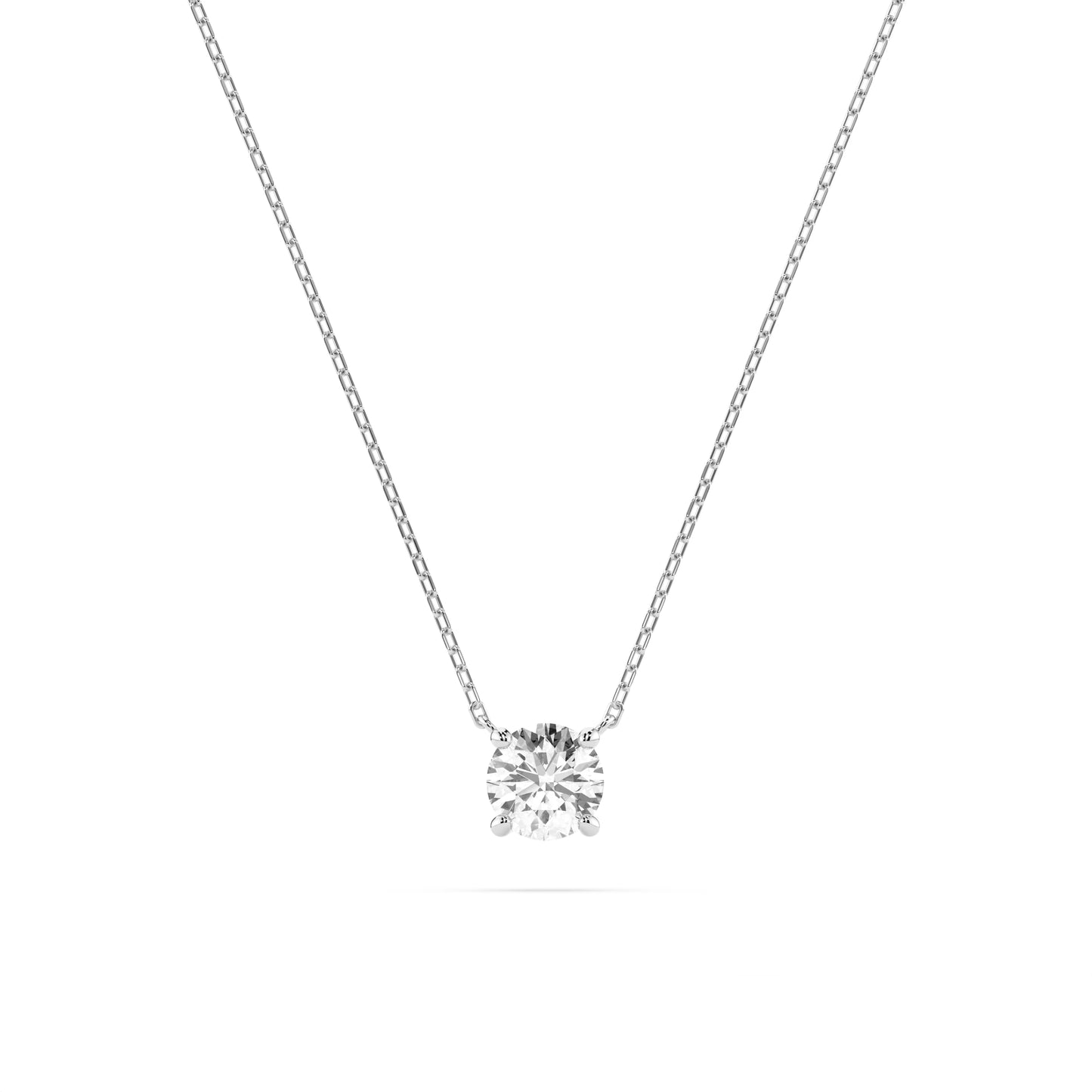 Solitär-Halskette (Rund), 0.5 ct — 104-10040(5.1)