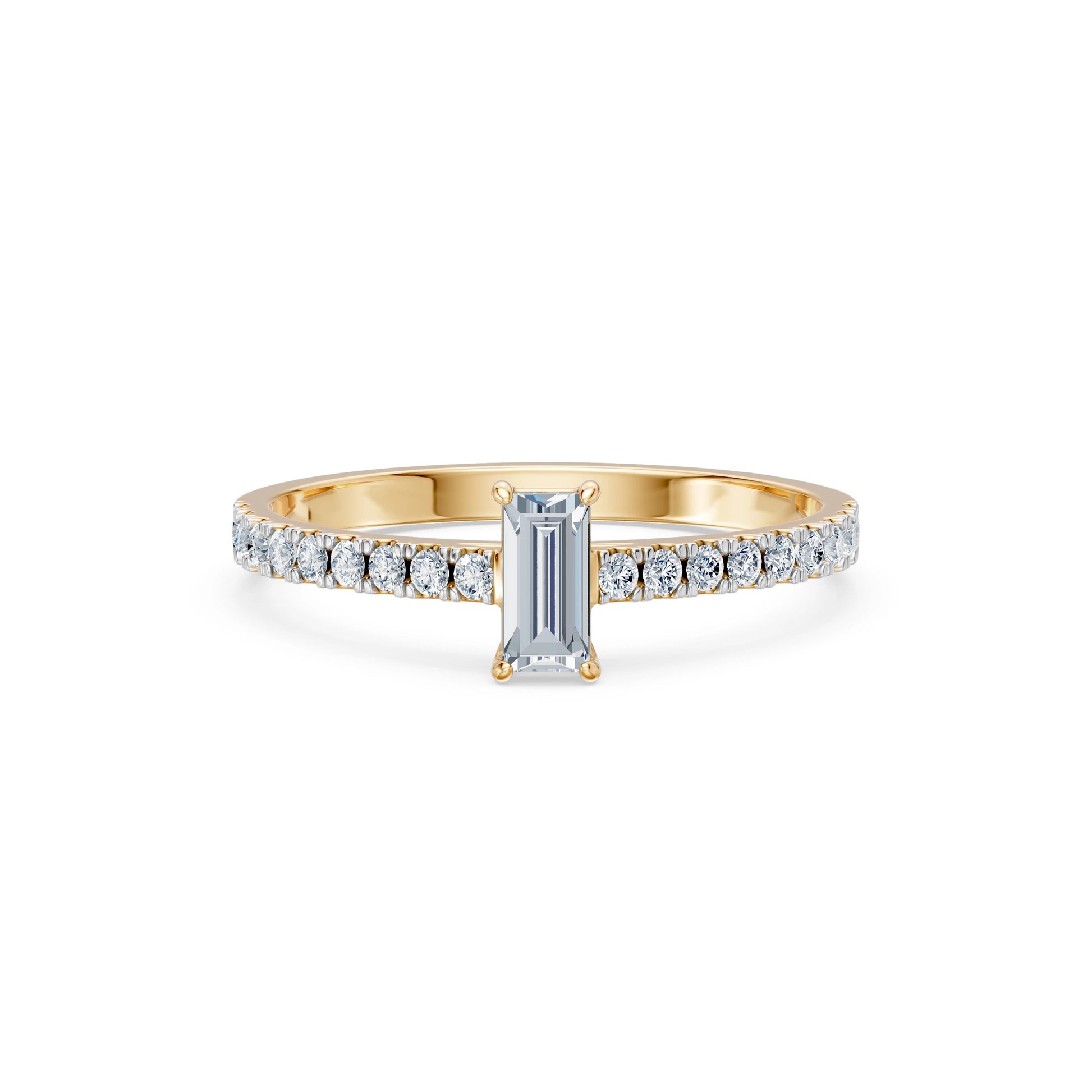 Solitär-Eternity-Ring, 0.3 ct — 101-10191(0.30)BAQ
