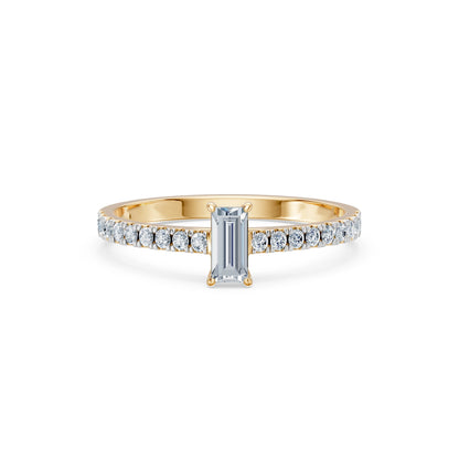 Solitär-Eternity-Ring, 0.3 ct — 101-10191(0.30)BAQ