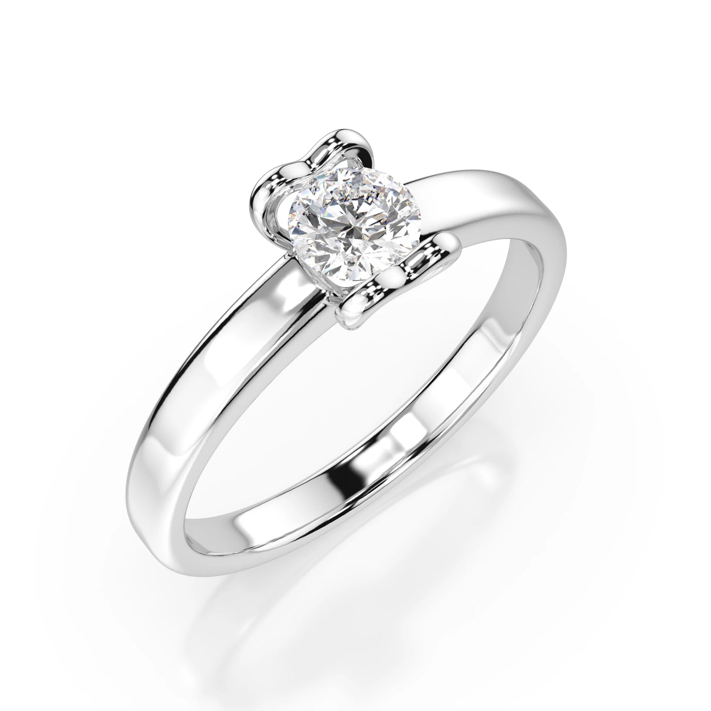 Solitär-Ring (Rund), 0.3 ct — 101-10013(4.2)