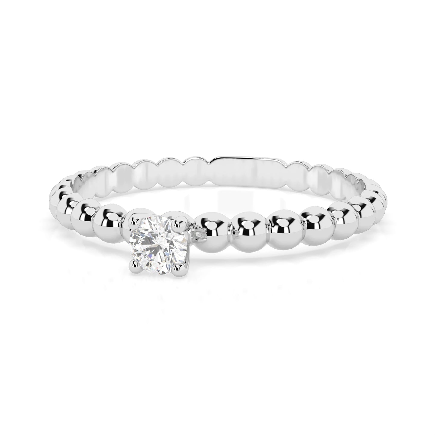 Solitär-Ring (Rund), 0.06 ct — 101-10039(2.5)