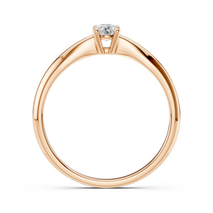 Solitär-Ring (Rund), 0.2 ct — 101-10021(3.7)