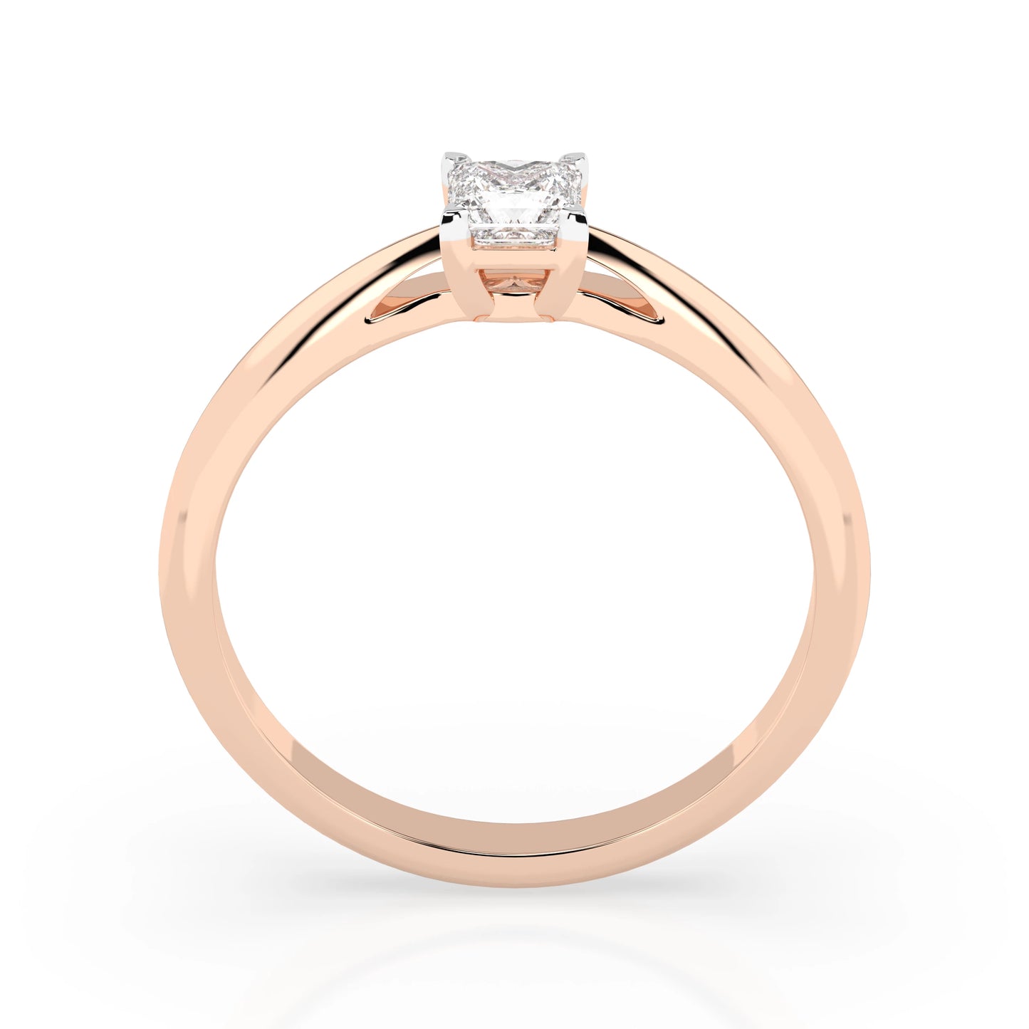 Solitär-Ring (Prinzess), 0.3 ct — 101-10190(0.30)PR
