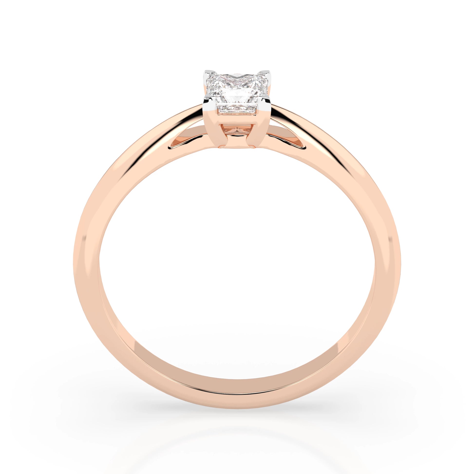 Solitär-Ring (Prinzess), 0.3 ct — 101-10190(0.30)PR