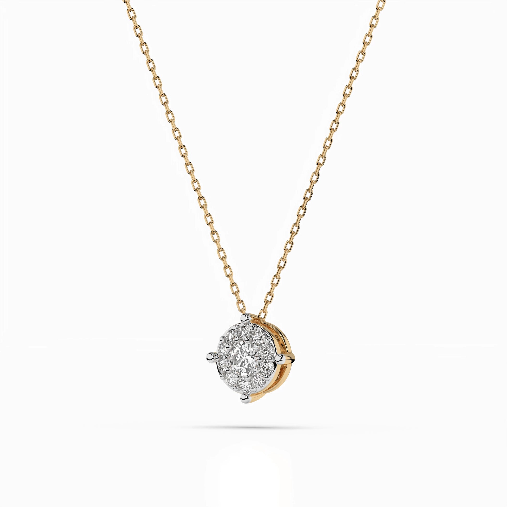 Solitär-Eternity-Halskette (Rund), 0.06 ct — 104-10001(2.5)