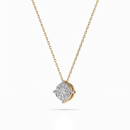 Solitär-Eternity-Halskette (Rund), 0.06 ct — 104-10001(2.5)