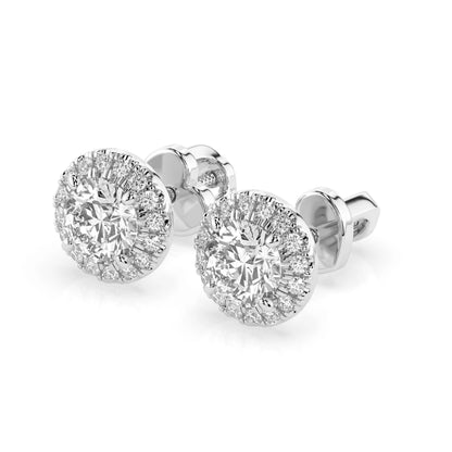 Solitär-Eternity-Ohrringe (Rund), 1.0 ct — 102-10095(5.1)