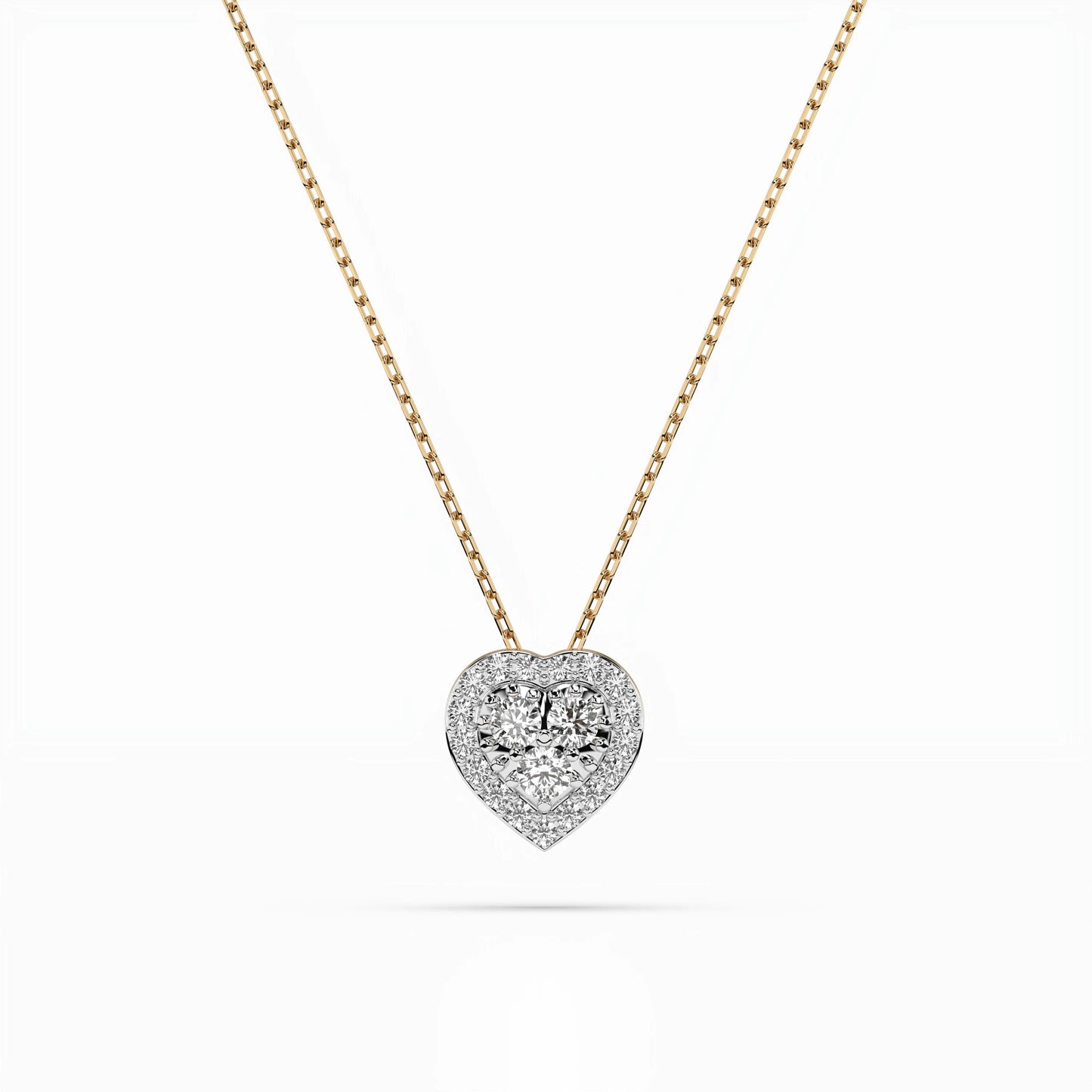 Illusion-Halskette (Rund), 0.08 ct — 104-10062