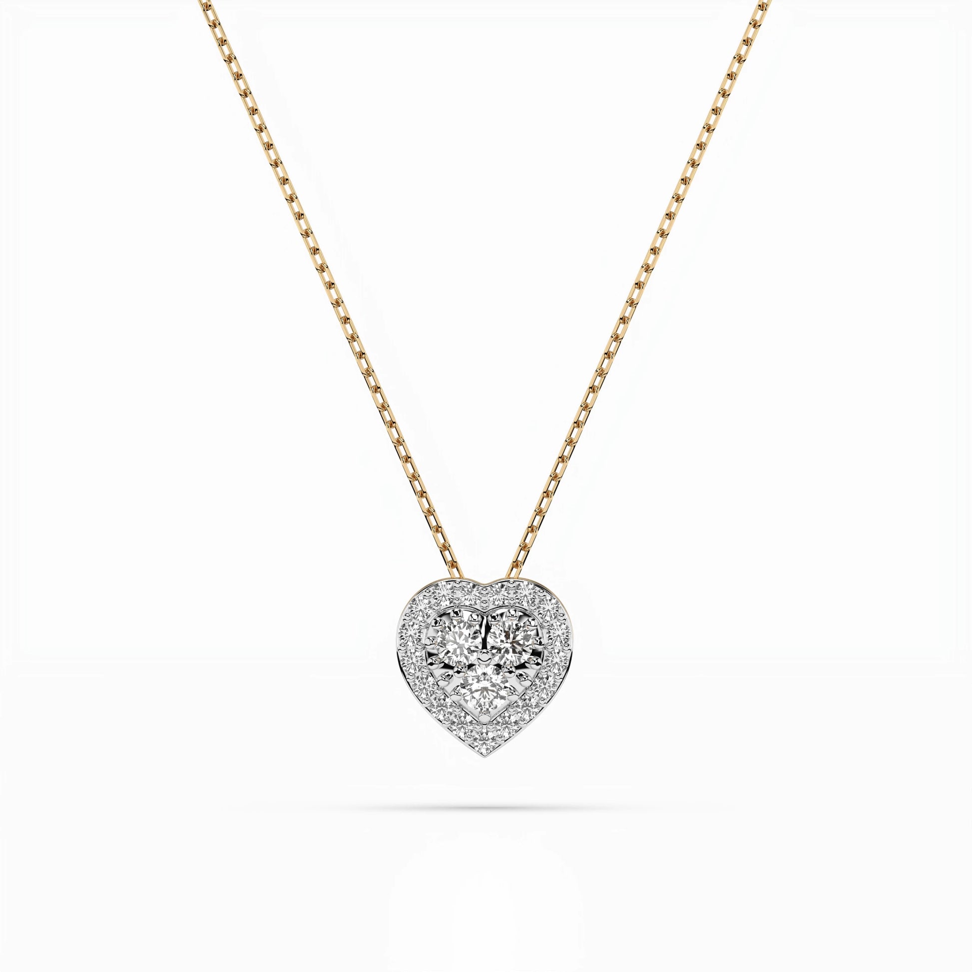 Illusion-Halskette (Rund), 0.08 ct — 104-10062