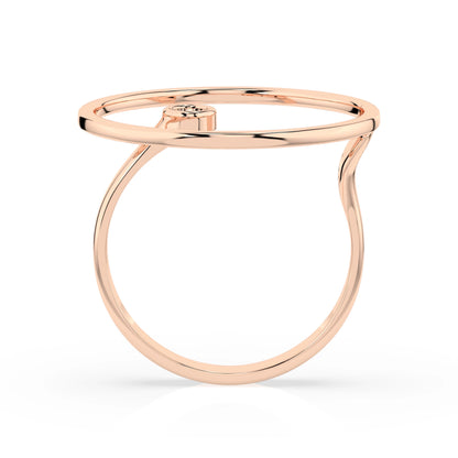 Minimalismus-Ring (Rund), 0.03 ct — 101-10077