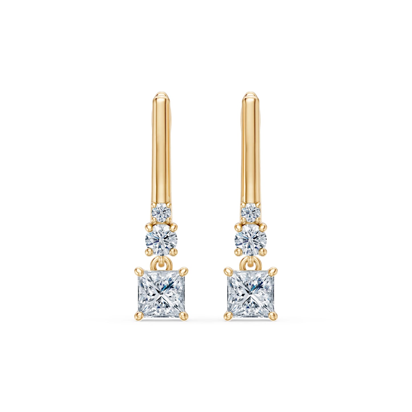 Solitär-Eternity-Ohrringe, 0.8 ct — 102-10143(0.40)PR