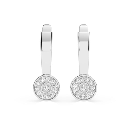 Illusion-Ohrringe (Rund), 0.13 ct — 102-10075