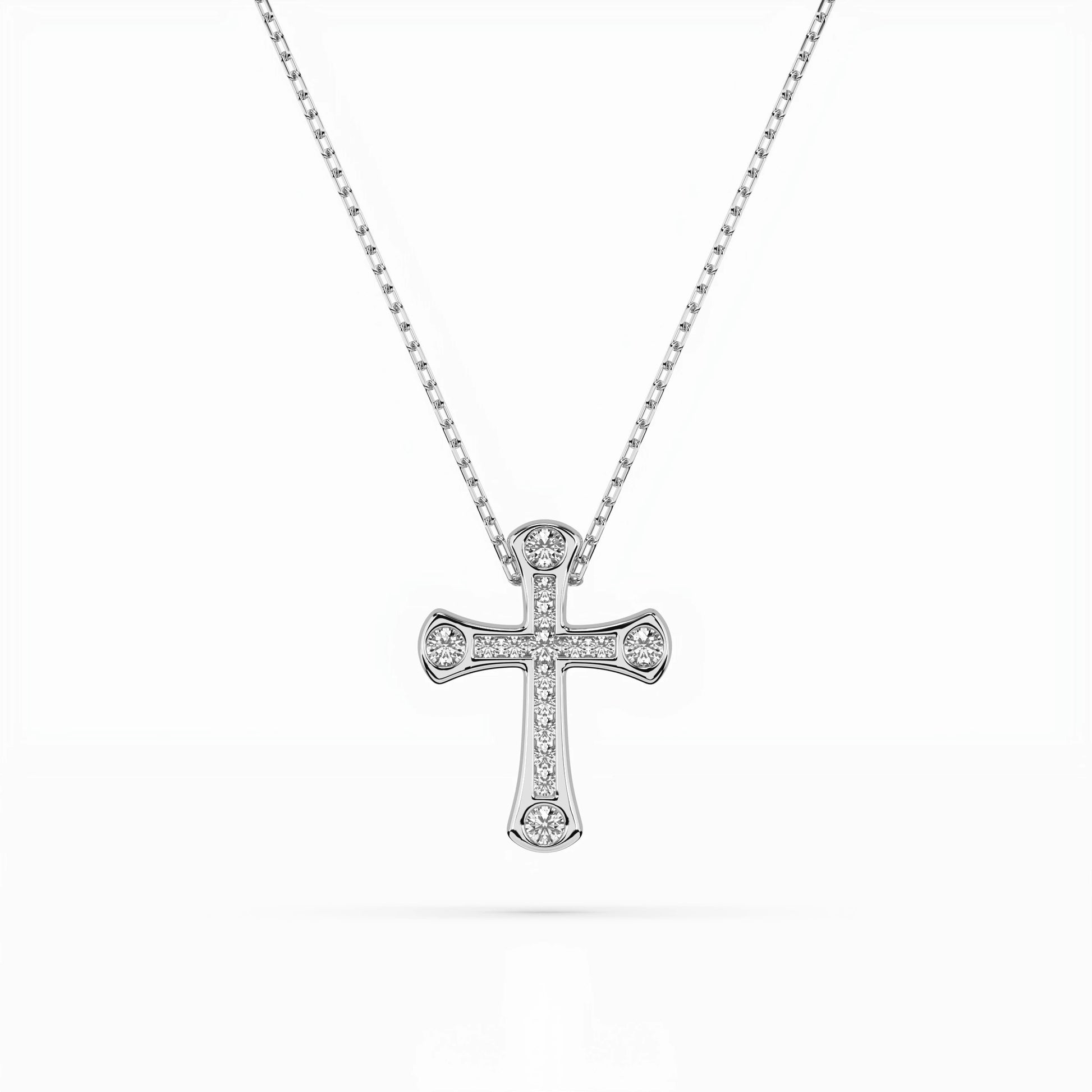 Minimalismus-Halskette (Rund), 0.06 ct — 104-10009
