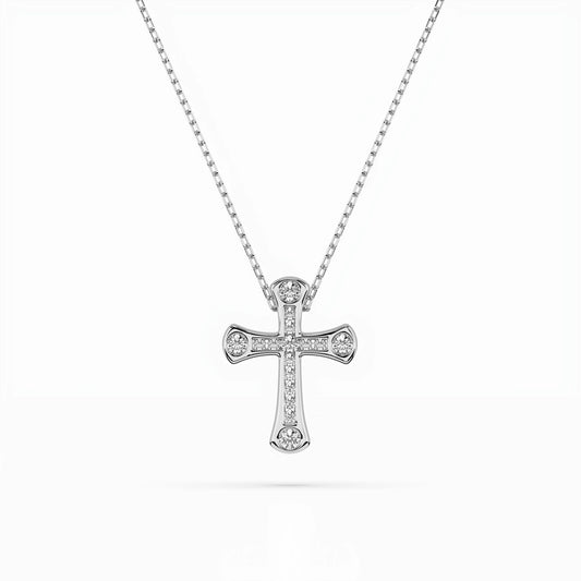 Minimalismus-Halskette (Rund), 0.06 ct — 104-10009