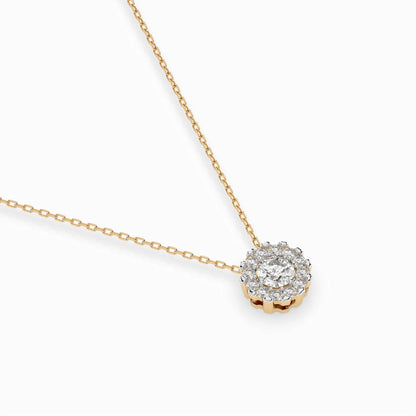 Solitär-Eternity-Halskette (Rund), 0.1 ct — 104-10044(3.0)