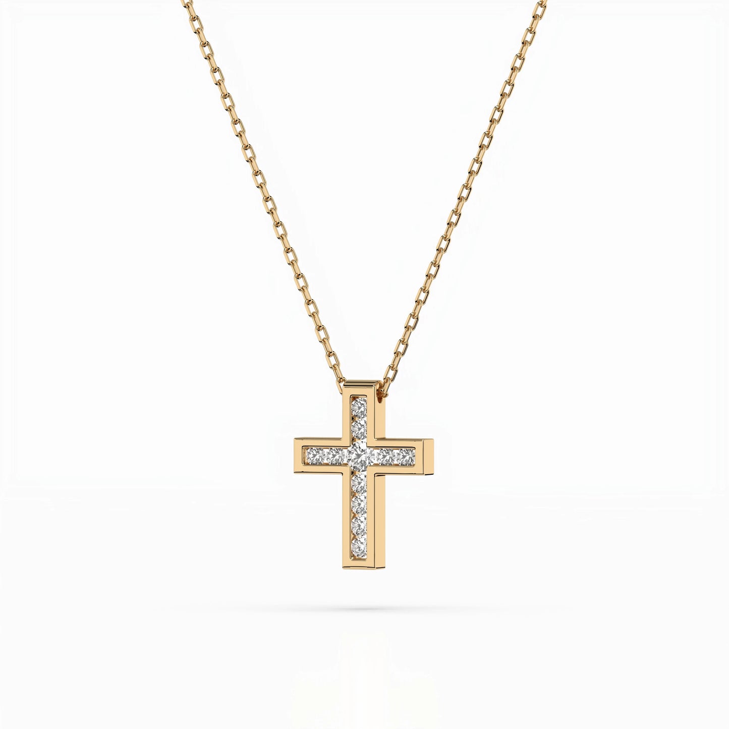 Minimalismus-Halskette (Rund), 0.03 ct — 104-10008