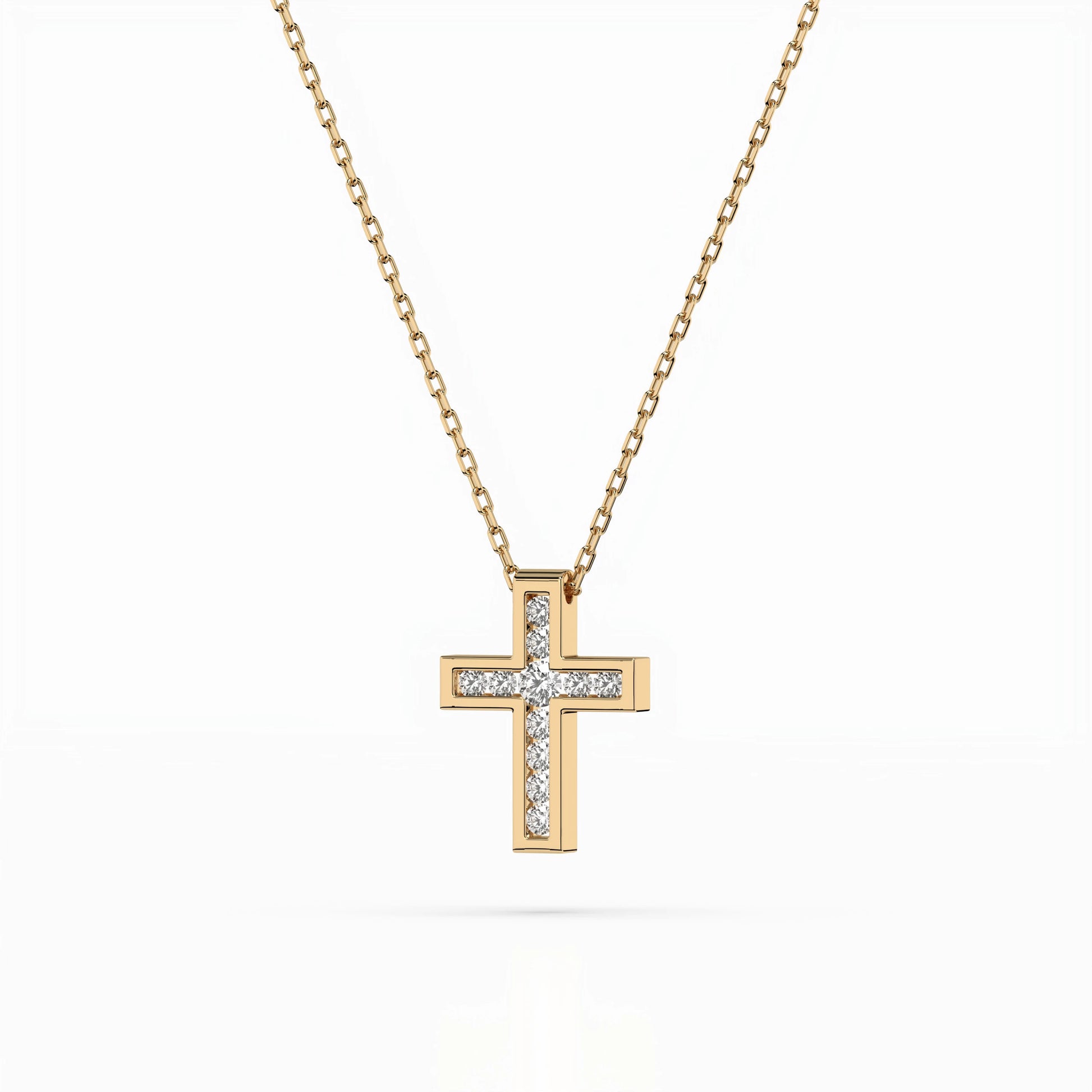 Minimalismus-Halskette (Rund), 0.03 ct — 104-10008