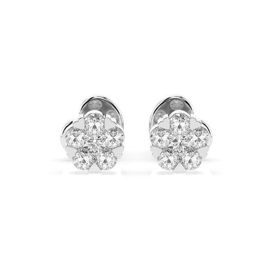 Illusion-Ohrringe (Rund), 0.06 ct — 102-10015/2(2.0)