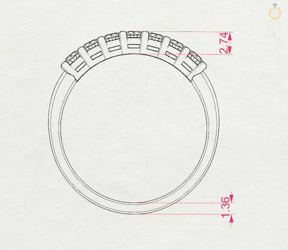 Eternity-Ring (Rund), 0.42 ct — 101-10098(2.5)