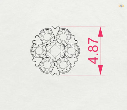 Illusion-Ohrringe (Rund), 0.03 ct — 102-10015(2.0)
