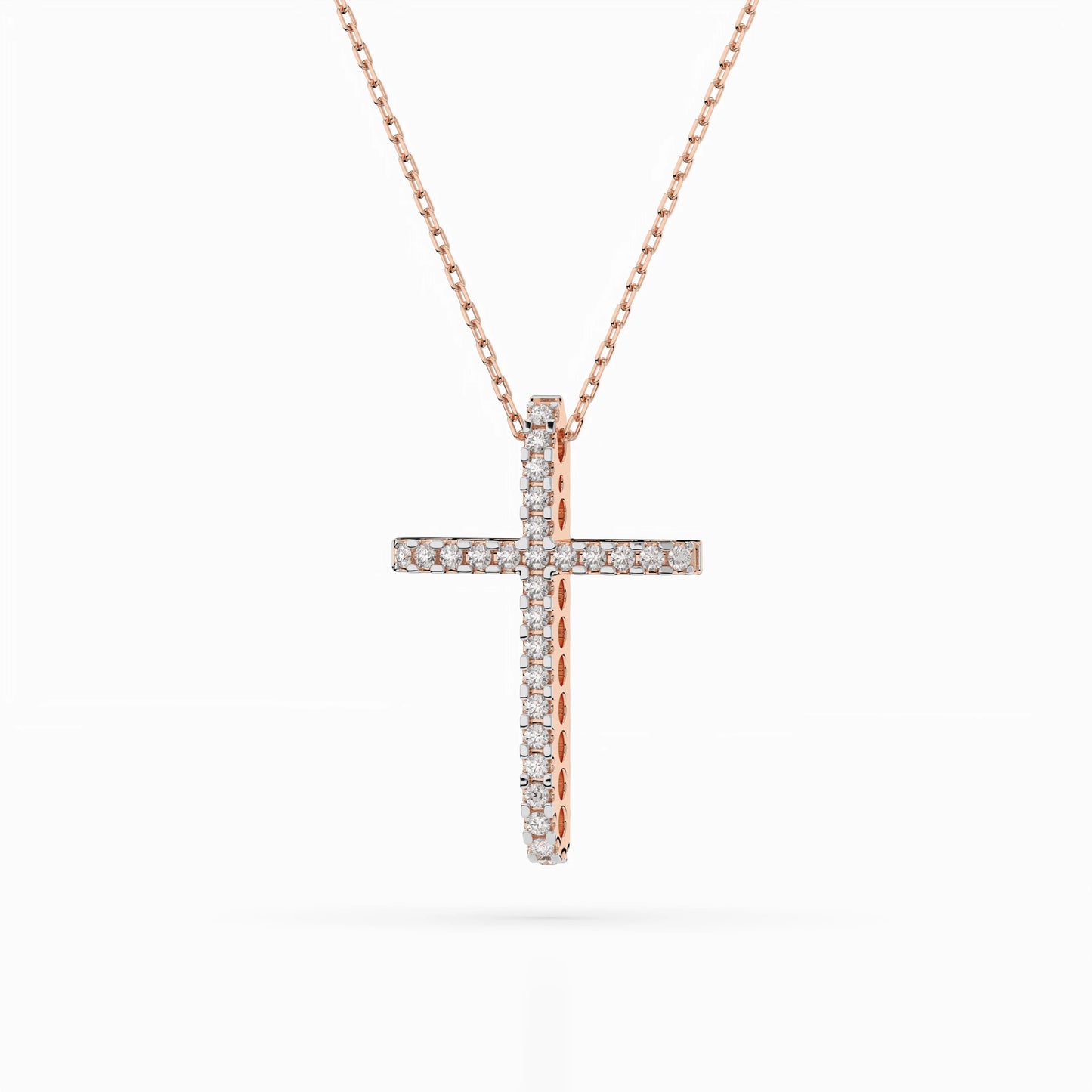 Minimalismus-Halskette (Rund), 0.14 ct — 104-10026