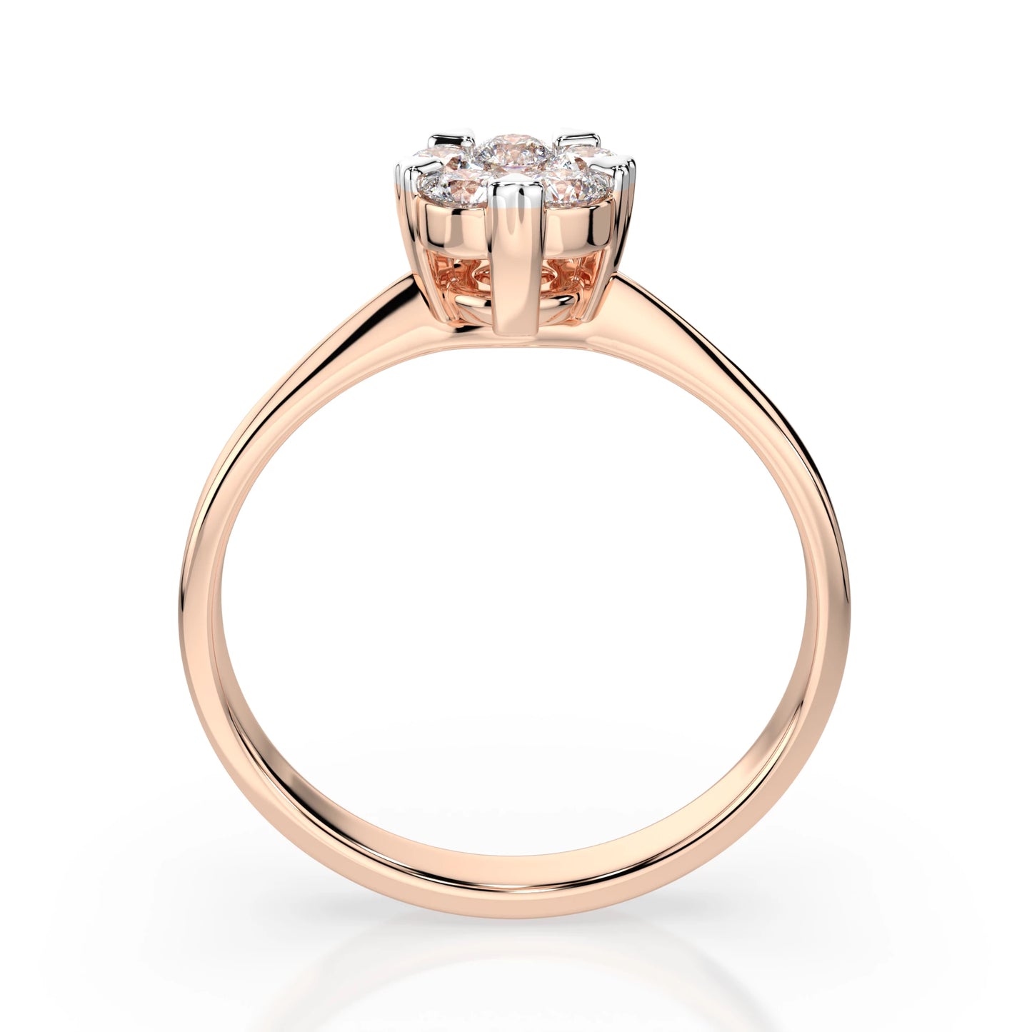 Illusion-Ring (Rund), 0.1 ct — 101-10015/1(3.0)