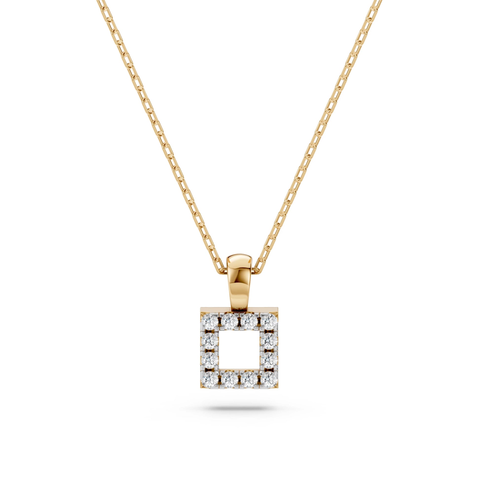 Minimalismus-Halskette (Rund), 0.06 ct — 104-10079