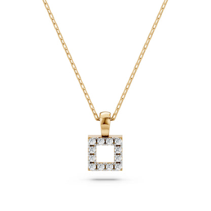 Minimalismus-Halskette (Rund), 0.06 ct — 104-10079