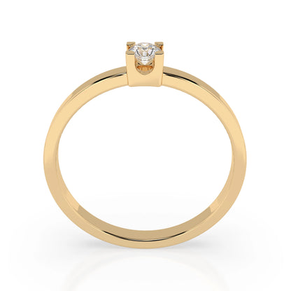 Solitär-Ring (Rund), 0.1 ct — 101-10036(3.0)