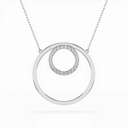 Minimalismus-Halskette (Rund), 0.13 ct — 104-10054