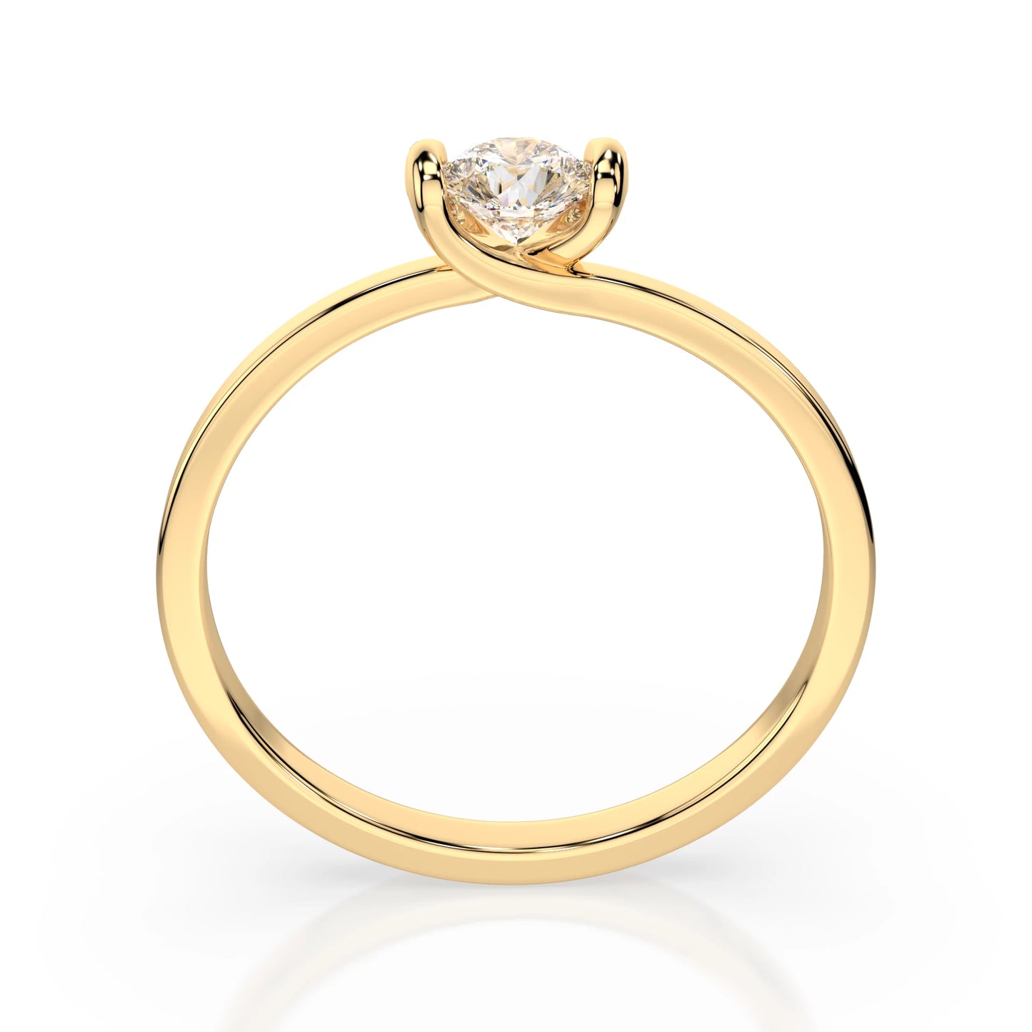 Solitär-Ring (Rund), 0.06 ct — 101-10016(2.5)