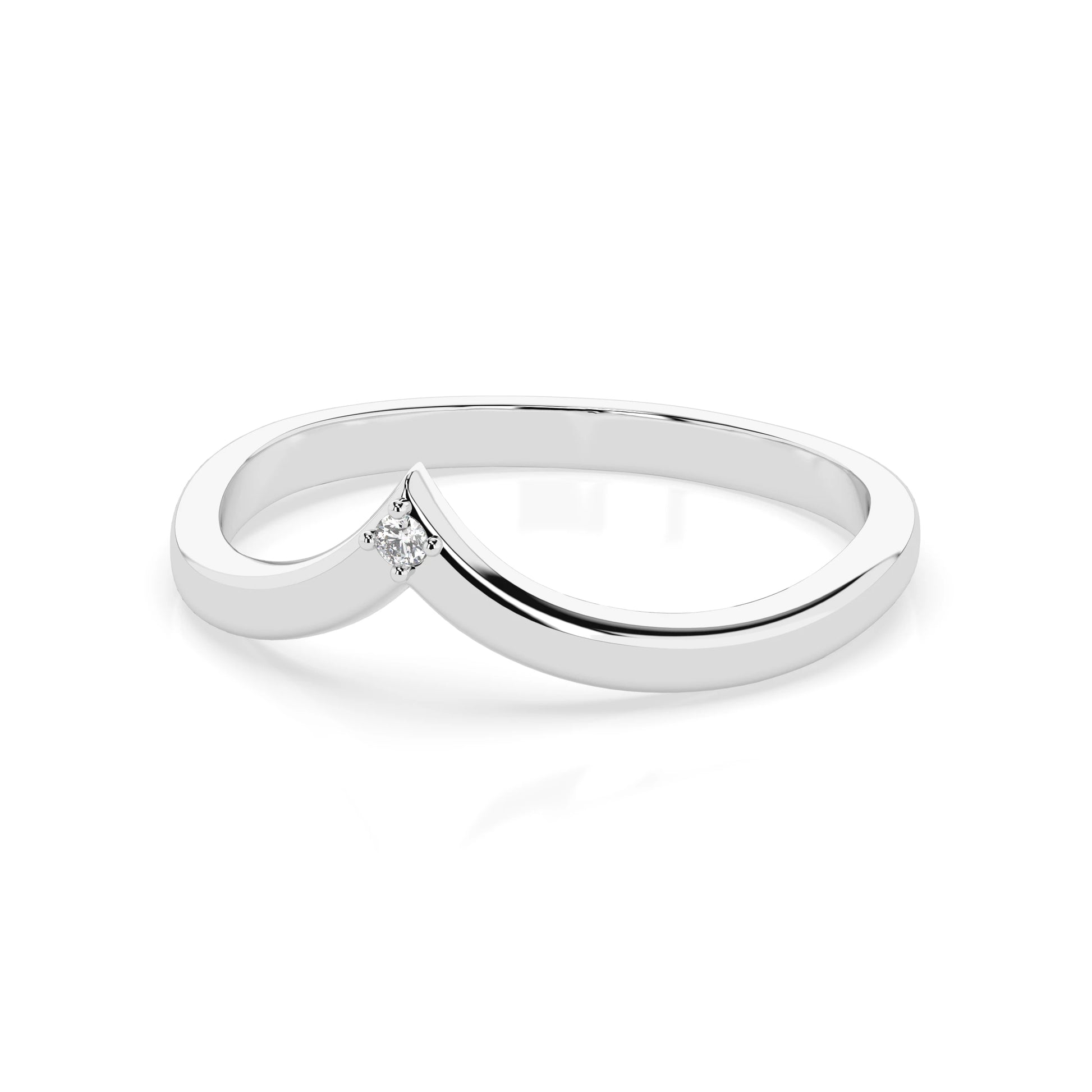 Minimalismus-Ring (Rund), 0.01 ct — 101-10161/3