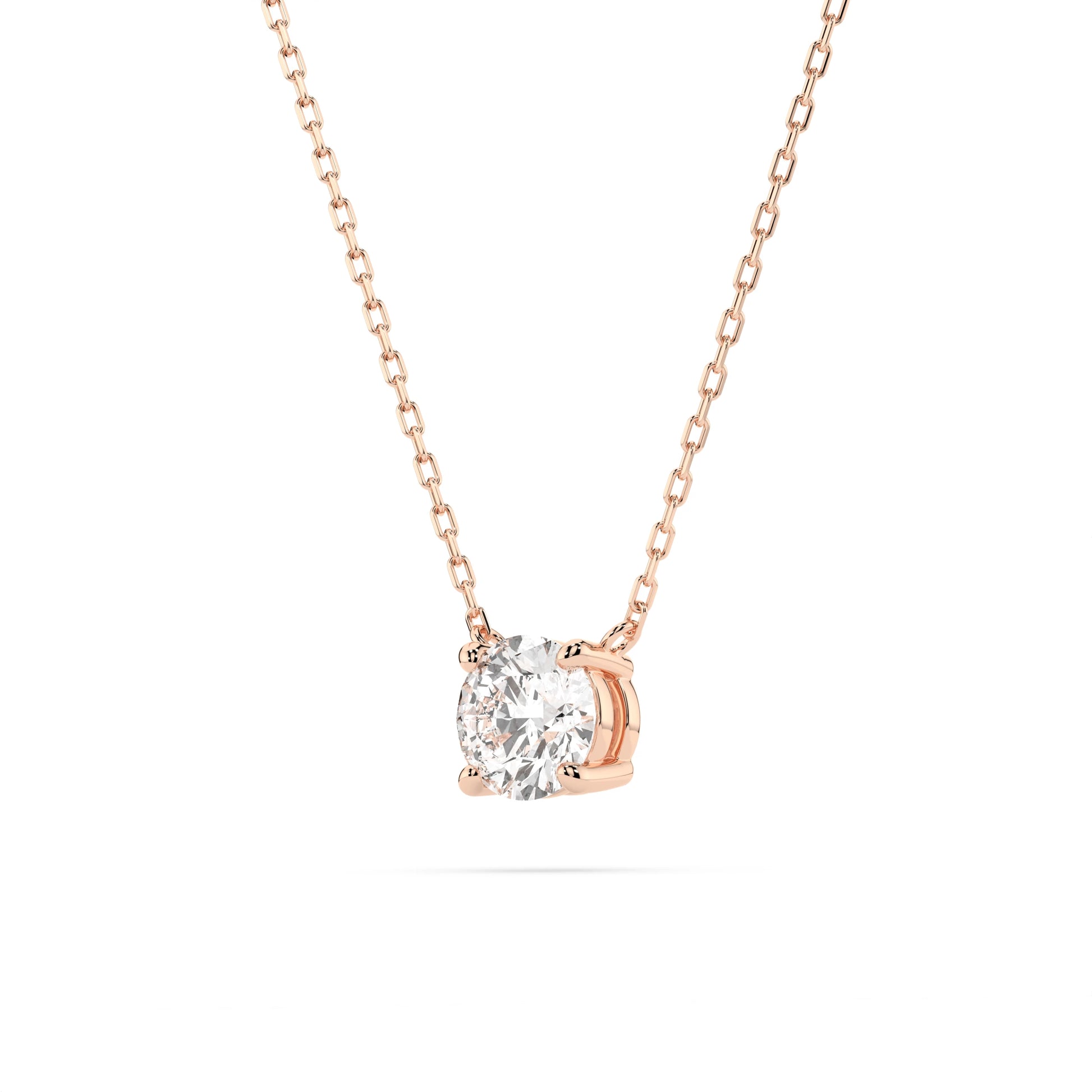 Solitär-Halskette (Rund), 0.4 ct — 104-10040(4.7)