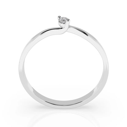 Solitär-Ring (Rund), 0.04 ct — 101-10032(2.2)