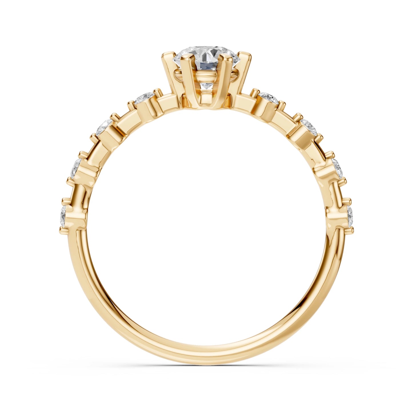 Solitär-Eternity-Ring (Rund), 0.5 ct — 101-10144(5.1)