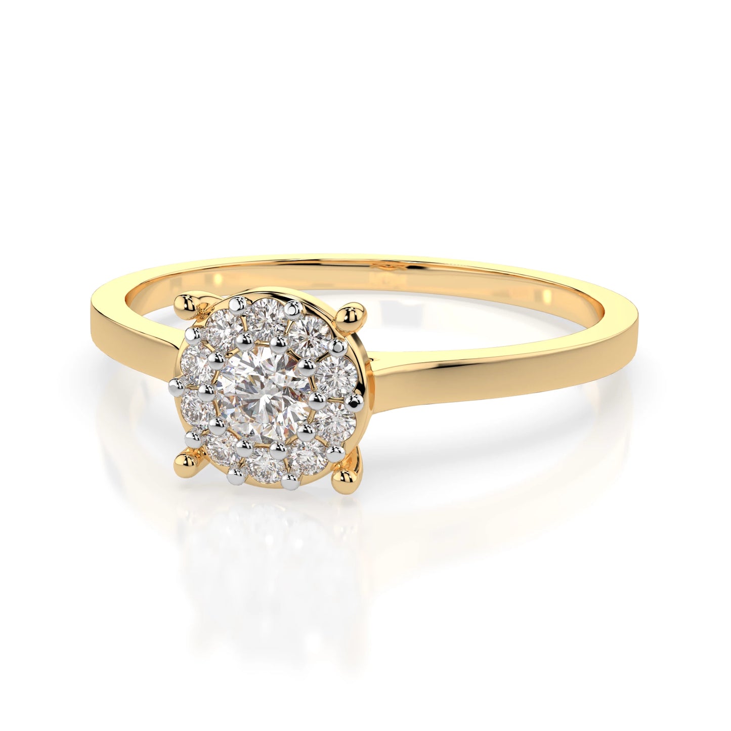 Solitär-Eternity-Ring (Rund), 0.06 ct — 101-10017/1(2.5)